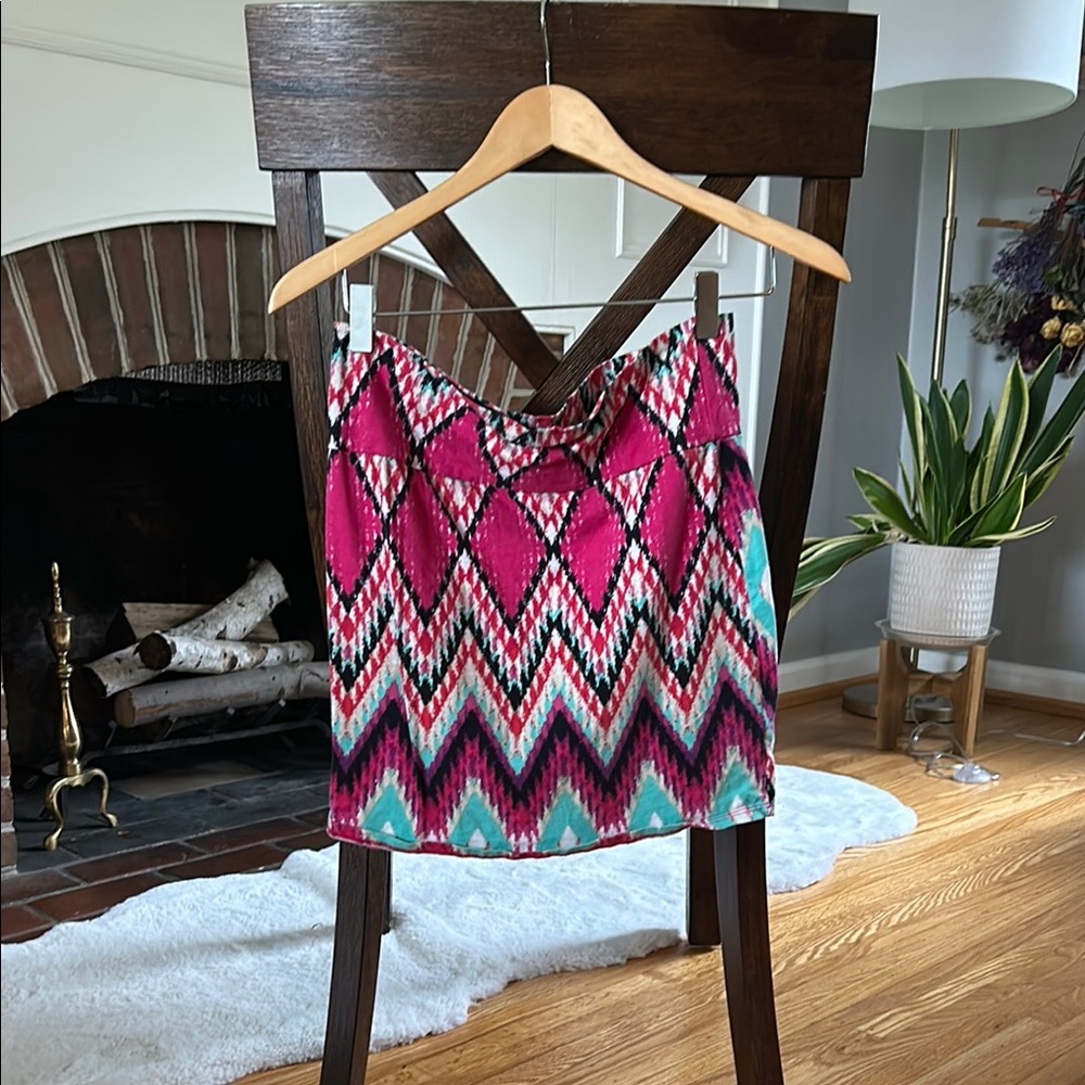 Vibrant Geometric Skirt